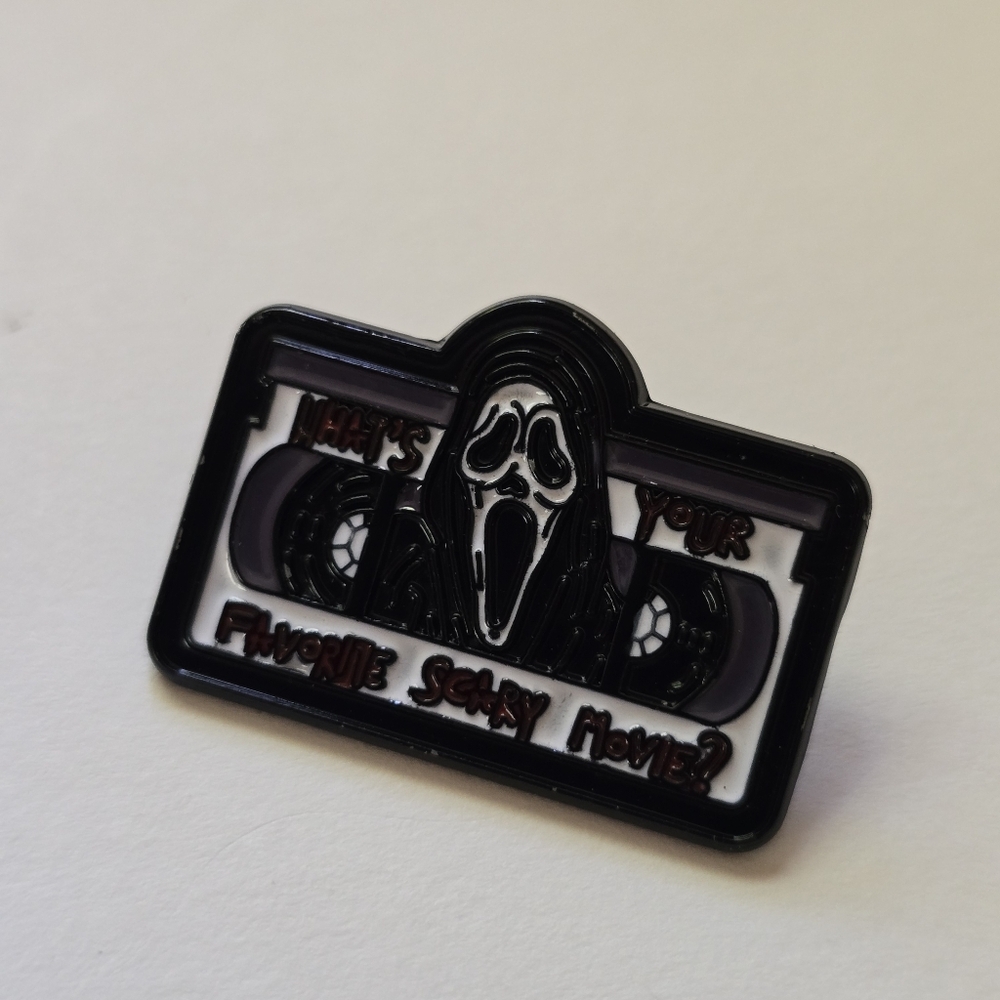 Scream Halloween Pin